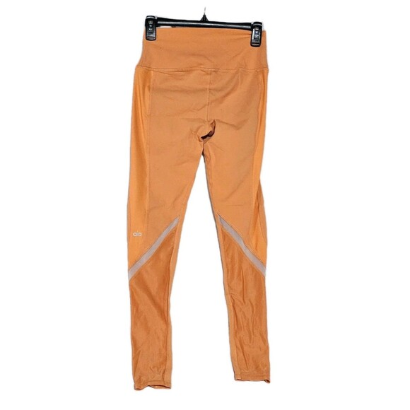 ALO Yoga Leggings Elevate womens size M Sherbert Orange Athleisure - Picture 3 of 8